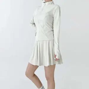 슬림핏 여자 운동복 요가 헬스 집업 자켓 스커트 세트 여자운동복