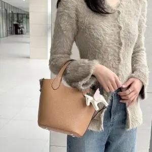 가죽 토트백 가죽 토트 크로스백 미니 여자백팩 캐쥬얼 나들이 가방