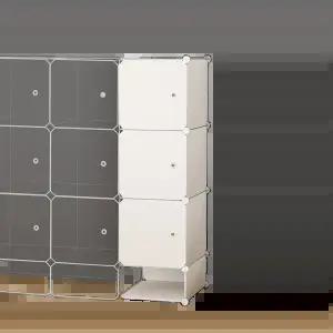 옷장 확장형 조립식 수납장 모듈 4칸 간편신발함