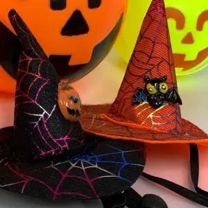 마녀 모자 머리띠 미니 버전 유아용 소품 장식 아이템 (WFKIQ6K)