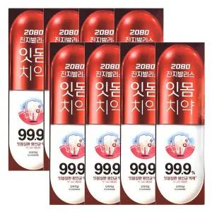 진지발리스 오리지널 치약 140g x 8개 2080치약 125g x 8개로 변경발송