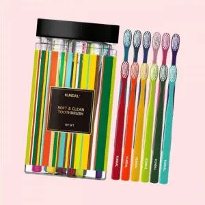 쿤달 소프트 앤 클린 항균 이중미세모 칫솔 부드러운모 12개입 4390580