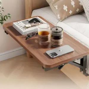 고품질 DIY 조립 접이식 침대 베드 사이드 보조 서브 테이블 (WFKKIIG)