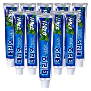 페리오 뉴후레쉬 알파 치약 150g x 10개 벌크 충치케어 구강 대용량 업소용 알치약