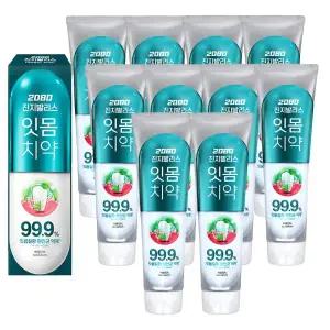 2080 치약 진지발리스 허벌민트 120g 10개