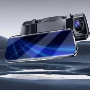 룸미러형 블박 운전 자동차 카메라 백미러 블랙박스 캠 10인치 대시 카본 전면