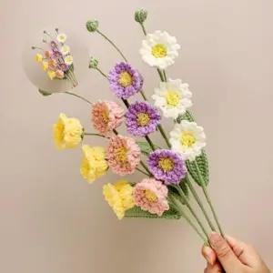 니트 방울꽃 조화 인테리어 소품 방울꽃 조화 니트 꽃