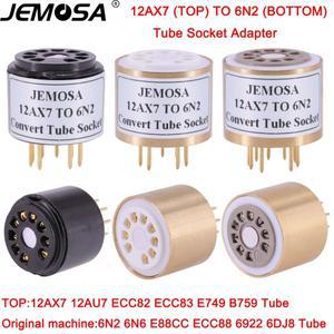 1PC 12AX7 ECC82 TO 6N2 6N1 6N6 6922 E88CC DIY 오디오 증폭기 진공관 변환 소켓 어댑터 HIFI