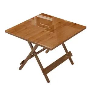 접이식 원목 식탁 2인 소형 확장형 손님 식탁 우드 원형