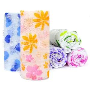 국산 거친 샤워타올 5개 패턴 까끌한 바디 롱 등밀이 거품타올