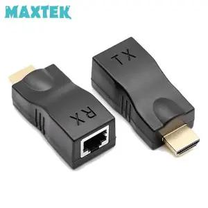 맥스텍 MT879 HDMI 리피터 송수신기 세트 RJ45 최대 30M 연장 UTP 랜케이블 1080p 이더넷