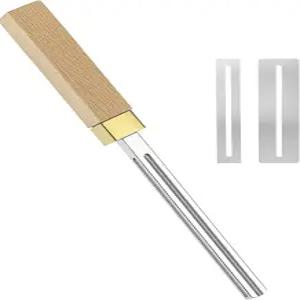 QWORK 4세대 업그레이드된 기타 프렛 크라우닝 파일 사각 손잡이 일렉트릭 어쿠스틱 우쿨렐레 베이스를