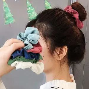 머리 곱창 밴드 세트 긴 5P 당고 포니테일 끈 머리끈 곱창머리끈