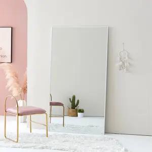 화이트프레임 벽걸이전신거울 전신거울800