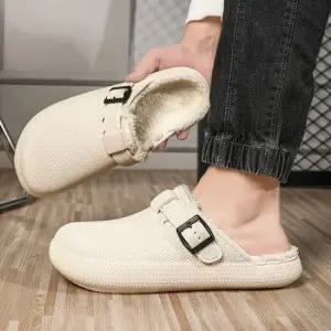 겨울슬리퍼 털 사무실 실내외 거실화 여성털슬리퍼 남자털슬리퍼 겨울슬리퍼