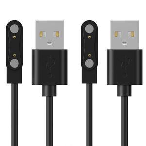 멜리야 2팩 USB 마그네틱 충전 케이블, 다핏 스마트워치용 3.3피트 교체 코드 지원