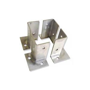 기둥브라켓 말뚝 나무 부품없음 비표준 기둥 변 1 연결 슬리브 각파이프 발판 고정 철아연도금/ 울타리 목재 울타리문