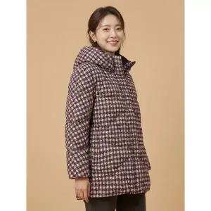 [꼼빠니아]덕다운 체크 패딩 점퍼 CW22IH0201457A_P406091501