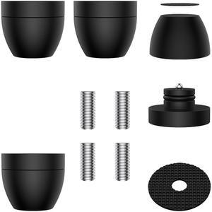 오디오캐스트 4배 HiFi 스피커 스파이크 스탠드 풋 패드 30x33mm 격리 풋, 서브우퍼 앰프 턴테이블 DAC용 알루미늄 쇼크 업소버