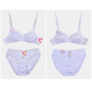 몸에 맞게 잘 설계된 주니어 2단계 AA컵 브라팬티10대여성 학생내의 초등런닝 조카선물 여속옷 쥬니어 민소