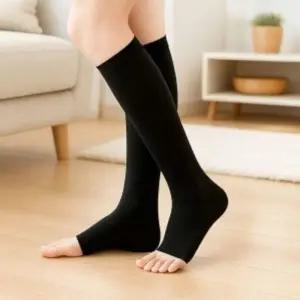 ( )EAS 의료용 압박스타킹 겨울용 종아리 보온 블랙