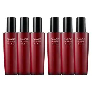 참존 디에이지 레드 에디션 3+3 기초 듀오세트 스킨 로션 120ml 단품 총 6개