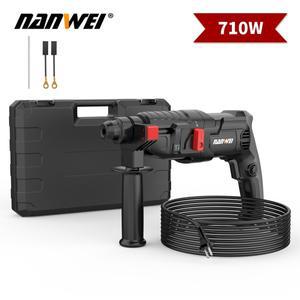 NANWEI 플러그인 800W 해머 DIY 산업용 등급 드릴 콘크리트 고속 도구