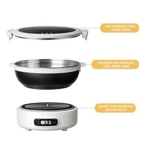 주방용 분리형 전기 냄비 내구성 있는 스테인리스 식품 등급 소재  가열 쿠커 카사 에 코지냐