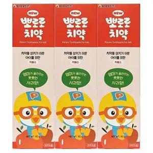 고품질 상큼한 사과향 삼켜도 괜찮은 안심 아이치약 90g 3입 상큼한 사과향 삼켜도 괜찮은 안심 WFHXB17