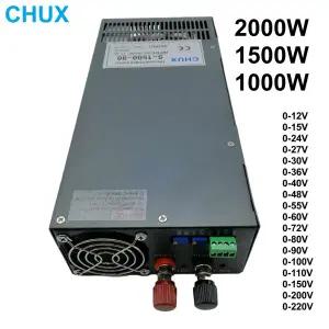 CHUX 조절식 스위칭 전원 공급 장치 1500W 1000W DC 12V 15V 24V 36V 48V 60V 72V 80V 90V 220V 300V 2000W