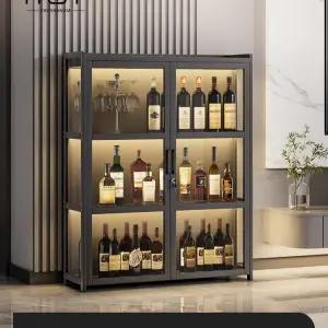 낮은장식장 유리 키낮은 빈티지장식장 선반 600 위스키