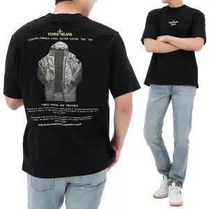 25FW 스톤아일랜드 로고 프린트 반팔 티셔츠 K2S152100037 S0091 V0029