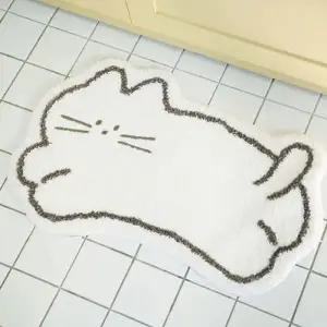 발매트 매트 고양이 인테리어 귀여운 주방 러그 욕실