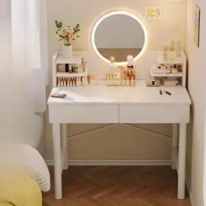 공주 여대생 메이크업 수납 화장대 화장대겸책상 거울