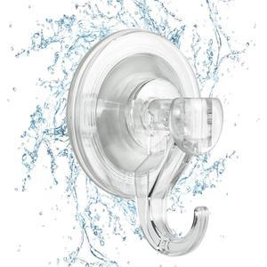 코지블루 흡입 컵 후크 헤비 듀티 - 2팩 방수 재사용 가능한 샤워 후크 - 창문, 유리문, 옷걸이, 주방 타일, 욕실 샤워 월 u2026용 탈착식