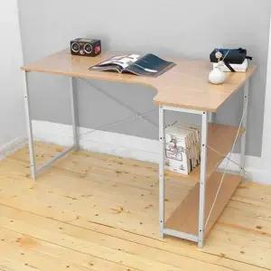 DY 이지심플 L형 책상 화이트 공부 사무실 데스크