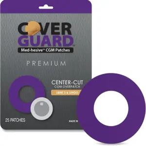 커버가드 CGM 오버패치 프리스타일 리브레 3 퍼플 센터 컷 디자인 25개 방수 미끄럼 방지 간편한 적용 및