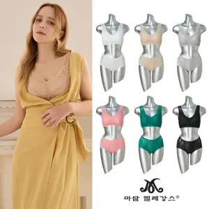 [마담 엘레강스] 부드러운 착용감 클라우드 브라팬티 패키지 12종