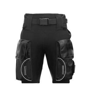 스노클링 서핑 수영을 위한 2 대용량 포켓이 있는 스쿠버 네오프렌 웨트수트 숏 3mm 다이빙 테크 팬츠