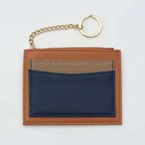 슬림 카드 지갑 오렌지 키링 타입 교통카드 케이스 슬림카드지갑 얇은카드지갑