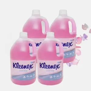 유한킴벌리 핑크 로션 솝 물비누 대용량 핸드워시 리필용 손세정제 4L 4개 56605