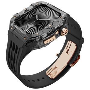 다비드 애플워치 11 10 호환 일체형 스트랩 46mm 케이스 밴드 줄질 애차드밀 풀커버