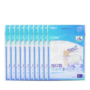 메디랩 아쿠아멸균밴드 드레싱밴드 2매입 대형 L 10개
