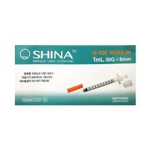 INA 신아 인슐린 주사기 1cc 30G 8mm 30box 3000개