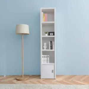 (수도권무료) 보루네오 V컷팅 400 5단 도어수납 견고한책장 U802