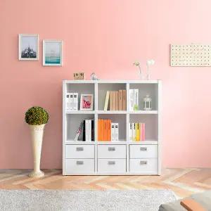 조이 1200 3단 낮은 하부서랍형 책장 교구장 BJ5341R (착불)