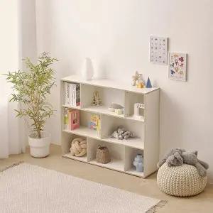 도담 E0키즈 주니어 1200 3단 장난감 정리장 거실장 교구장 DO5115R (착불)