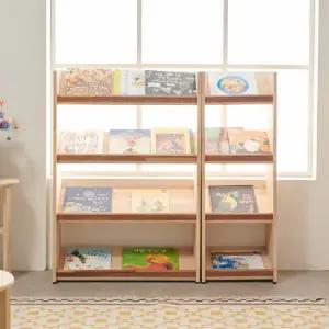 아이방 매장 삼나무원목 770 전면책장 매거진랙 BJT154R (착불)