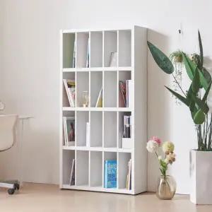 칸막이많은 넓은책장 수납장(4단) BJT212R (착불)