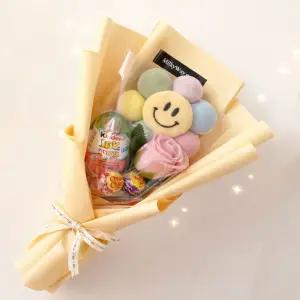 사탕부케 사탕꽃다발 킨더조이부케 학예회 선물 어린이집꽃다발